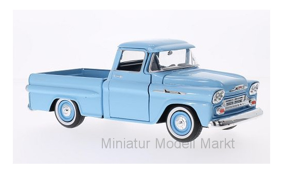 Motormax MOM79311LIGHTBLUE Chevrolet Apache Fleetside Pick Up - hellblau - Vorbestellung 1:24