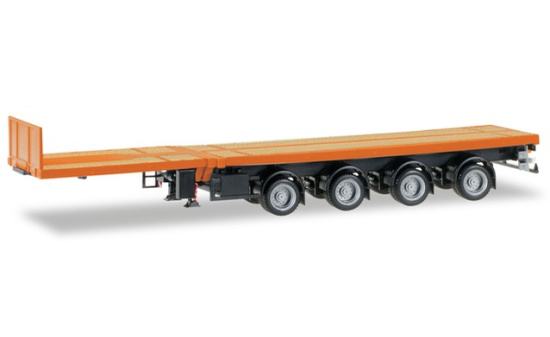 Herpa 076203-007 Nooteboom Teletrailer vierachsig, verkehrsorange 1:87