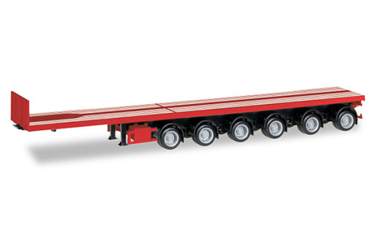 Herpa 076715-003 Nooteboom Ballasttrailer sechsachsig, verkehrsrot 1:87