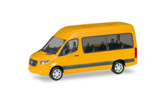 Herpa 093804-002 Mercedes-Benz Sprinter `18 Bus HD, verkehrsgelb 1:87