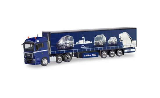 Herpa 311014 MAN TGX XLX Euro 6c 6x2 Gardinenplanen-Sattelzug 