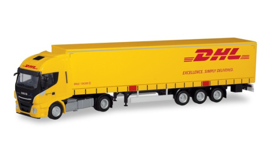 Herpa 311151 Iveco Stralis XP Gardinenplanen-Sattelzug 