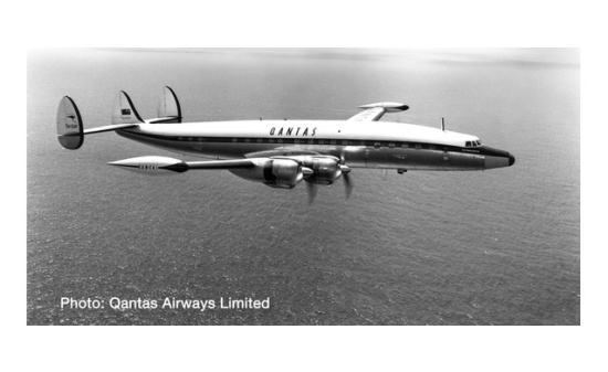 Herpa 570596 Qantas Lockheed L1049G Super Constellation Southern Zephyr - Vorbestellung 1:200