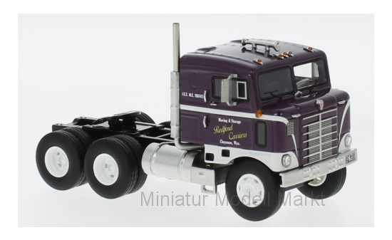 NEO NEO64111 Kenworth 523 Bull Nose - dunkelviolett , weiss - Vorbestellung 1:64