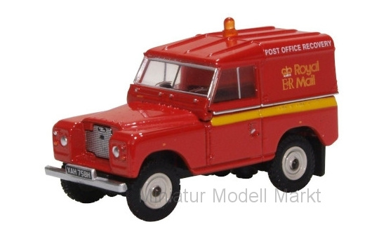 Oxford 76LR2AS002 Land Rover Series II SWB Hard Top, Royal Mail (Po Recovery) 1:76