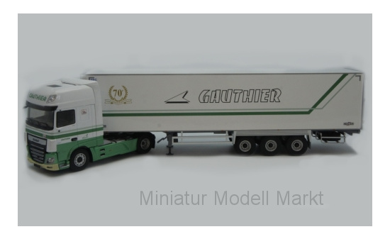 Eligor 116570 DAF XF 480 MY Superspacecab, Gauthier (F), Kühlkoffer-Sattelzug 1:43