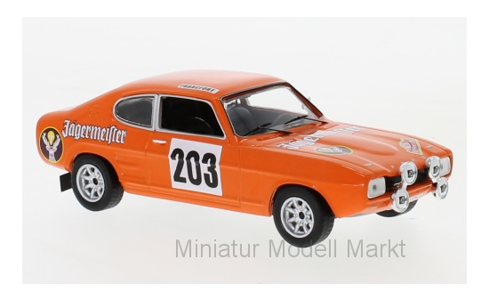 IXO RAC269 Ford Capri MkI, No.203, Jägermeister, Rally Monte Carlo , E.Schimpf/E.-J.Zauner, 1973 1:43