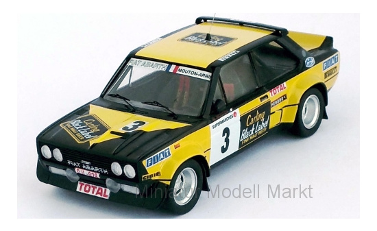 Trofeu RRBE09 Fiat 131 Abarth, No.3, Carling Black Label, Boucles de Spa, M.Mouton/A.Arrii, 1980 1:43