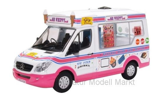 Oxford 43WM008 Whitby Mondial Ice Cream Van, RHD,  Mr. Whippy - Vorbestellung 1:43