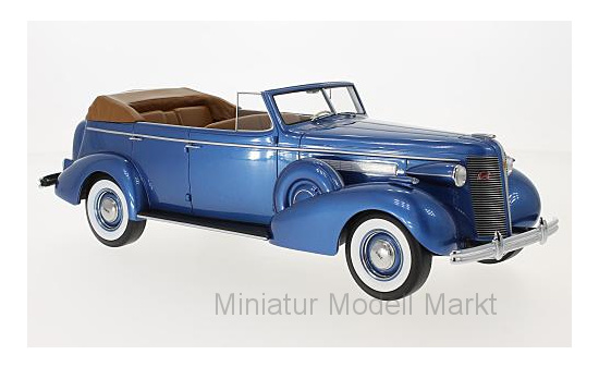 BoS-Models 372 Buick Roadmaster 80-C Four-Door Phaeton, metallic-blau, 1937 1:18