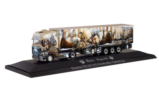 Herpa 122023 Scania CS 20 HD Kühlkoffer-Sattelzug 