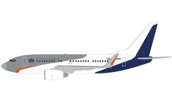 Herpa 533973 Netherlands Government Boeing 737-700BBJ 1:500