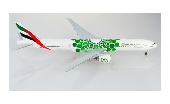 Herpa 570664 Emirates Boeing 777-300ER Expo 2020 Dubai Sustainability - Vorbestellung 1:200