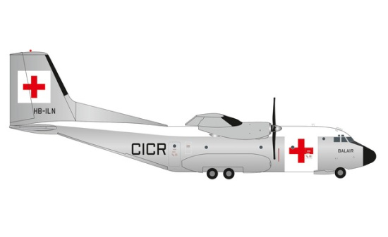 Herpa 570701 Balair / International Red Cross Transall C-160 1:200
