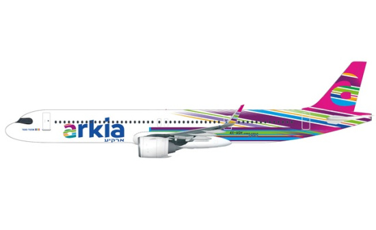 Herpa 612524 Arkia Israeli Airlines Airbus A321LR 1:200