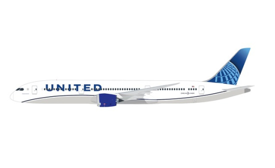 Herpa 612548 United Airlines Boeing 787-9 Dreamliner - new colors 1:200