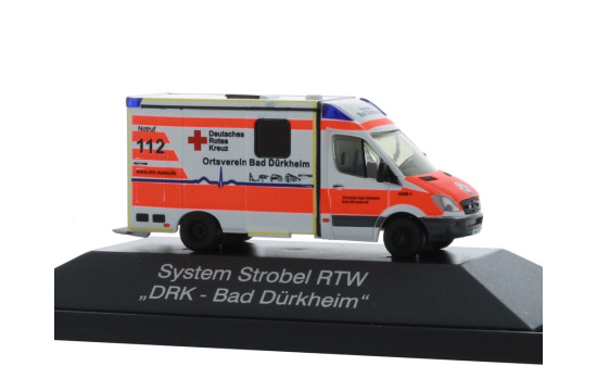 Rietze 61716 System Strobel RTW DRK Bad Dürkheim, 1:87 1:87