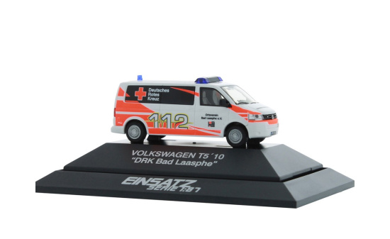 Rietze 53634 Volkswagen T5 ´10 DRK Bad Laasphe, 1:87 1:87