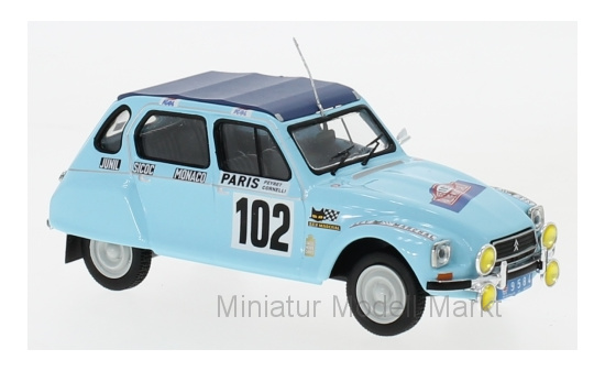 IXO RAC053 Citroen Dyane, No.102, Rallye WM, Rally Monte Carlo , M.Peyret/J.J.Cornelli, 1976 1:43
