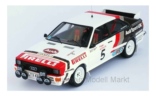 Trofeu RRUK21 Audi quattro, No.5, Audi Sport UK, Welsh Rally, B.Waldegaard/P.Short, 1982 1:43