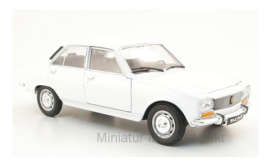 Welly 24001we Peugeot 504, weiss , ohne Vitrine, 1975 1:24