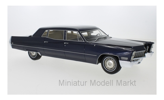 BoS-Models 393 Cadillac Fleetwood Series 75 Limousine, metallic-dunkelblau, 1967 1:18