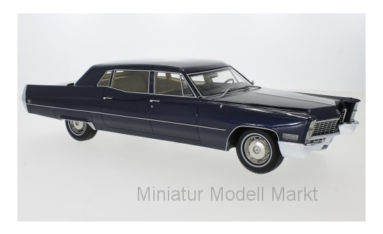 BoS-Models 393 Cadillac Fleetwood Series 75 Limousine, metallic-dunkelblau, 1967 1:18