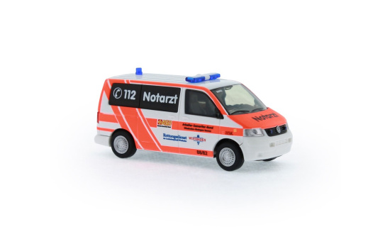 Rietze 51921 Volkswagen T5 Notarzt ASB KV Wiesbaden, 1:87 1:87