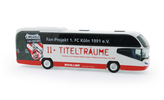 Rietze 67138 Neoplan Cityliner 07 Schilling Reisen - Fanbus 1.FC Köln, 1:87 1:87