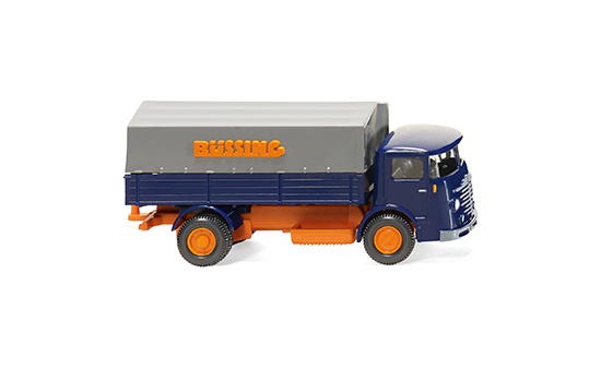 Wiking 047601 Pritschen-Lkw (Büssing 4500) - blau/orange 1:87