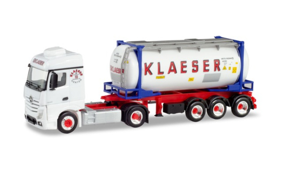 Herpa 934930 Mercedes-Benz Actros Aero Tankcontainer 20ft. 