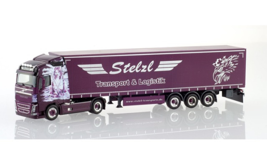 Herpa 936804 Volvo FH GL Gardinenplanen-Sattelzug 