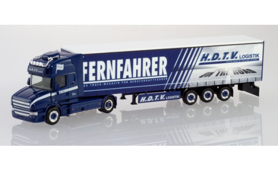 Herpa 933919 Scania Hänger Gardinen Planen Sattelzug 