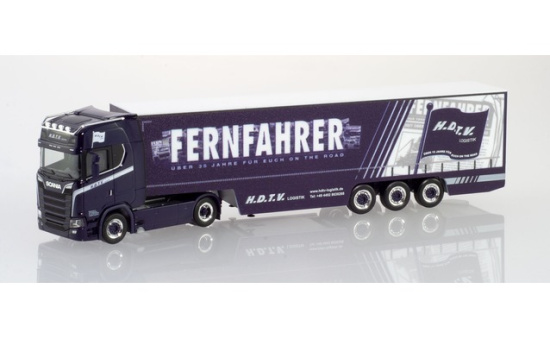 Herpa 936040 Scania CS 20 Gardinenplanen-Sattelzug 