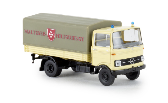 Brekina 48576 Mercedes LP 608 PP, Malteser Hilfsdienst, 1965 1:87