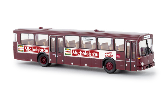 Brekina 50634 Mercedes O 307, dunkelrot, DB - Michelsbräu, 1972 1:87