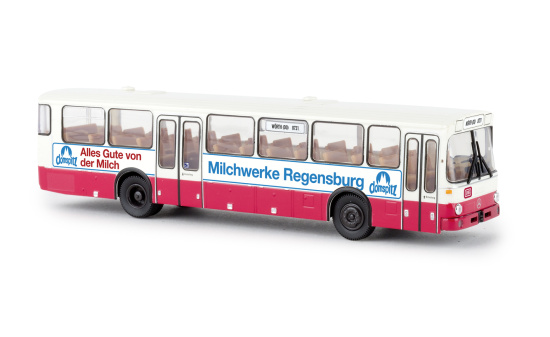 Brekina 50636 Mercedes O 307, weiss/rot, DB - Milchwerke Regensburg, 1982 1:87