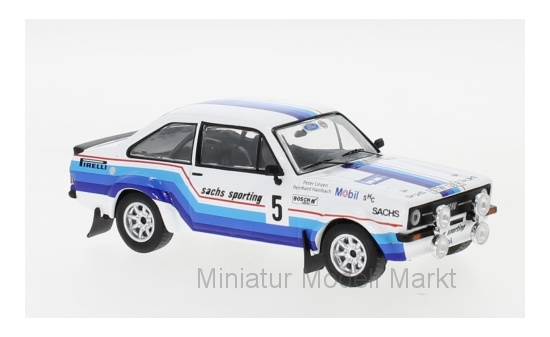 IXO RAC265 Ford Escort MK II RS 1800, No.5, Sachs, Rallye DM, Rallye Hessen, R.Hainbach/W.Linzen, 1978 1:43