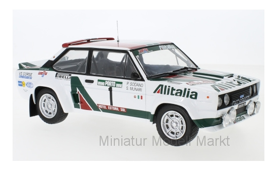 IXO 18RMC028B Fiat 131 Abarth, No.1,  Alitalia, Rallye WM, Rallye Portugal, S.Munari/P.Sodano, 1978 1:18