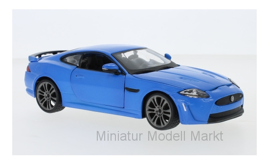 Bburago 18-21063blue Jaguar XKR-S, matt-hellblau 1:24