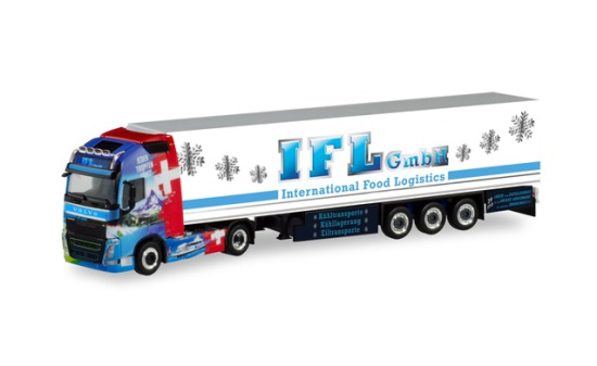 Herpa 311540 Volvo FH Gl. XL Kühlkoffer-Sattelzug IFL Köln / Volvo Schweiz 1:87