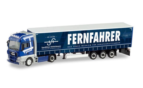 Herpa 311649 MAN TGX XXL Euro 4 Gardinenplanen-Sattelzug 