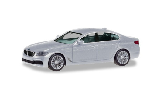 Herpa 430692-002 BMW 5er Limousine, glaciersilber metallic 1:87