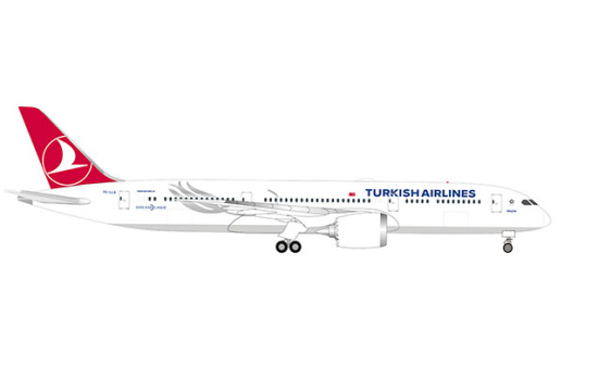Herpa 534055 Turkish Airlines Boeing 787-9 Dreamliner 