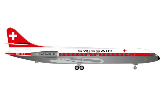 Herpa 534062 Swissair Sud Aviation SE-210 Caravelle 