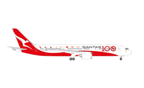 Herpa 534079 Qantas Boeing 787-9 Dreamliner - 100th Anniversary 