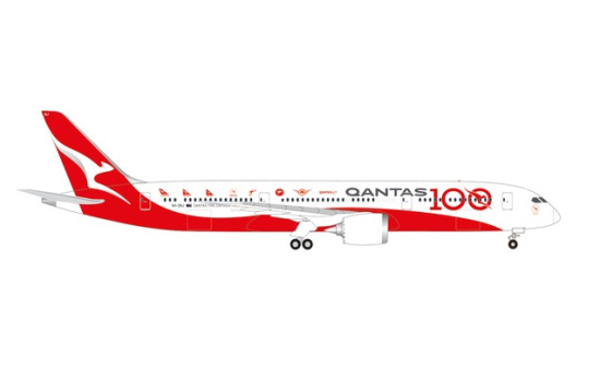 Herpa 570756 Qantas Boeing 787-9 Dreamliner - 100th Anniversary 