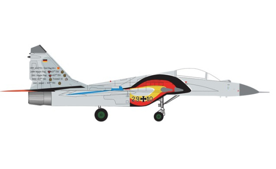 Herpa 570794 Luftwaffe Mikoyan MiG-29A Fulcrum - Jagdgeschwader 73 Fulcrum Farewell Tour 2003 - Vorbestellung 1:200