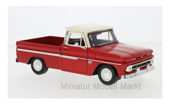 Motormax MOM73355Red Chevrolet C10 Fleetside Pick Up - rot , hellbeige 1:24