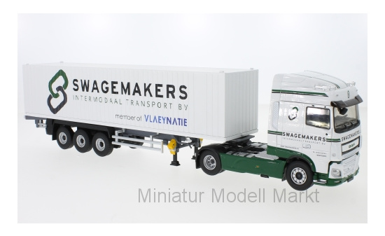 Eligor 116621 DAF XF MY Space Cab, Swagemakers, Container-Sattelzug 1:43